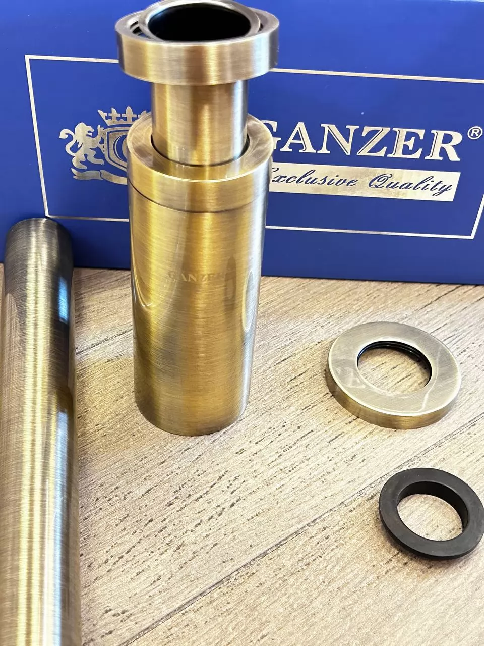 Сифон для раковины Ganzer А-2-D бронза