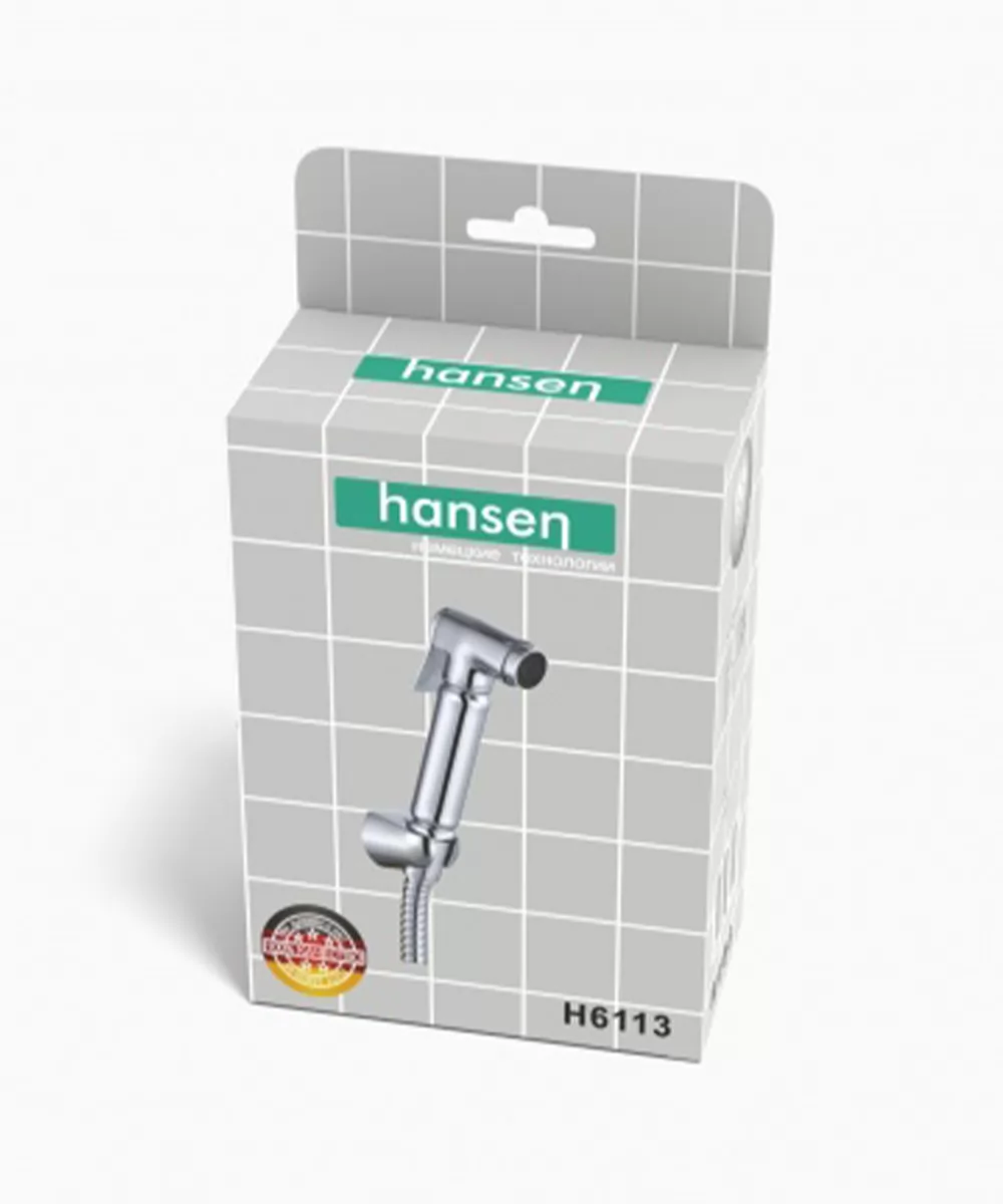 Комплект для биде (лейка, шланг, держатель) Hansen H6113 Хром