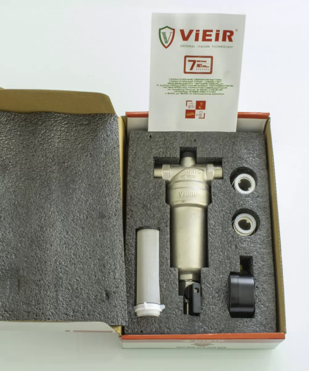 Фильтр механической очистки с манометром Vieir JH151-N