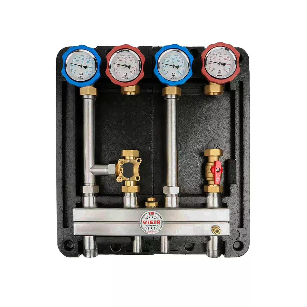 Распределительный коллектор 2 контура в блочной теплоизоляции SMARTBOX VR219-2