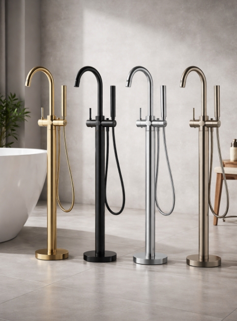 Напольный смеситель для ванны купить в Москве