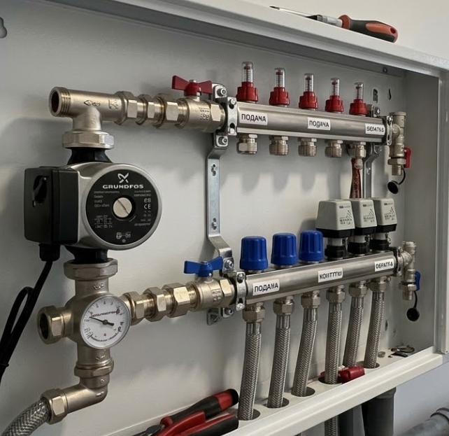 Коллекторные группы для систем отопления в Москве